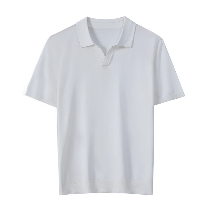 

Повседневный женский свитер из вискозы для молодых джентльменов, итальянская Ретро Повседневная Деловая футболка с коротким рукавом