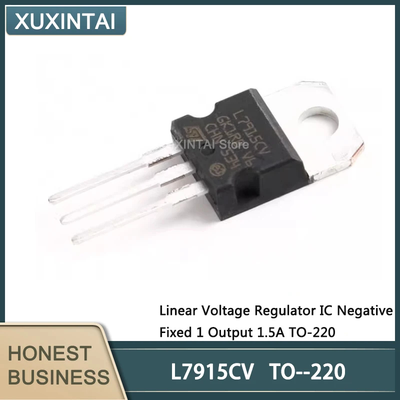 

50Pcs/Lot New Original L7915CV L7915C Linear Voltage Regulator IC Negative Fixed 1 Output 1.5A TO-220