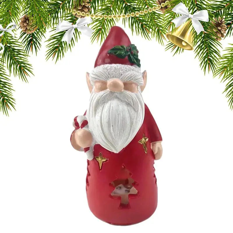 

Lighted Christmas Gnome Red Santa Claus And Candy Cane Decorative Holiday Lamp Cut Out Christmas Tree Decor Rudolph Faceless