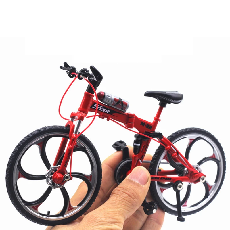 

Mini 1:10 Bicycle Models Alloy Foldable Bike Toys Simulation Finger Mountain Bike for Carnival Gifts Kids Birthday Party Favors