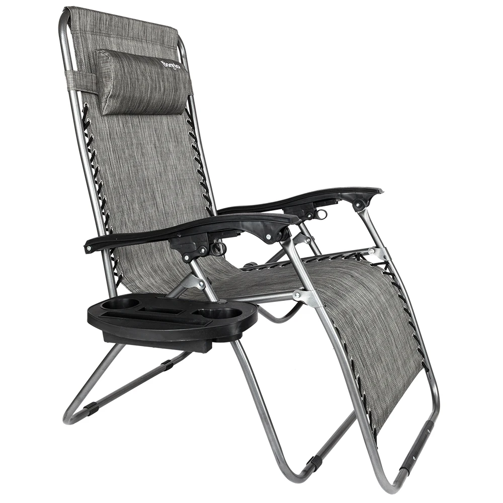 

Zero Gravity Lounge Chair Widened Folding Chair Leisure Chair Gray