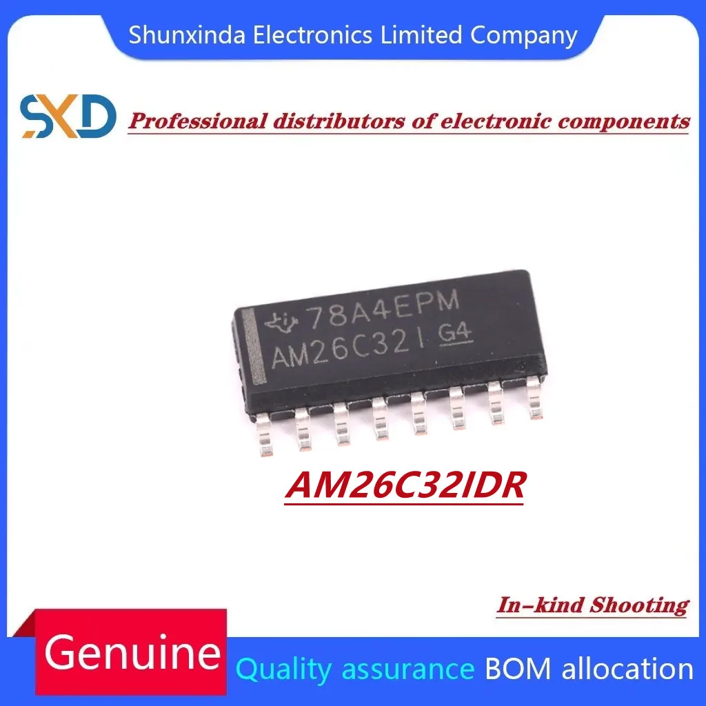 

5PCS/LOT AM26C32IDR SOP16 In Stock Integrated Circuits (ICs) Interface Drivers Receivers Transceivers