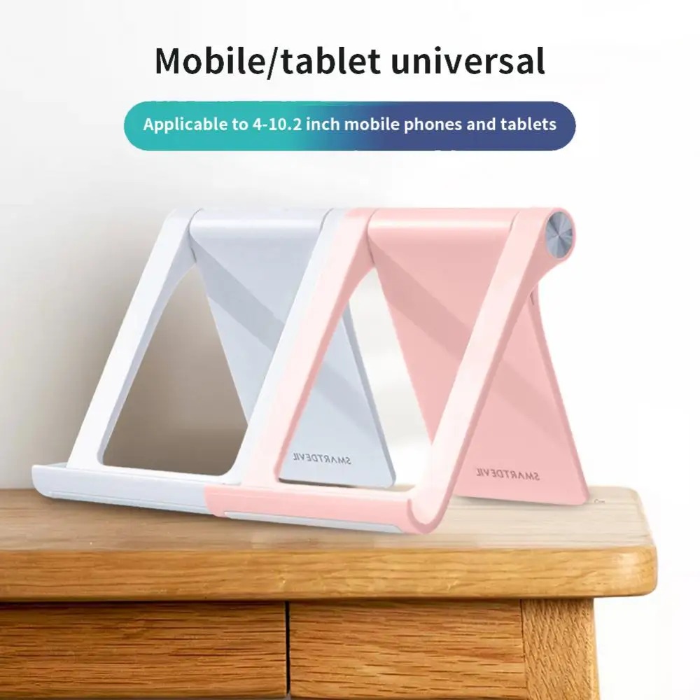 

Folding Desktop Bracket Convenient Lazy Desktop Phone Stand Adjustable Smartphone Mount For Iphone Samsung Multi-purpose Bracket