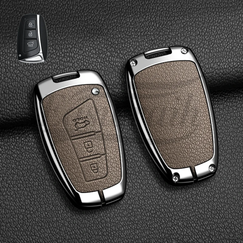 

Чехол-держатель для автомобильных ключей для Hyundai Grand Santa Fe 3 DM Ix45 Ix35 Genesis DH Grandeur Azera HG Equus, аксессуары