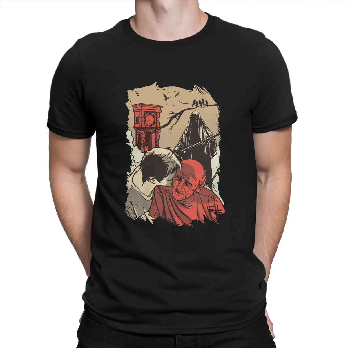 

Fear(s) of the Dark Newest TShirt for Men Zombie Round Neck Pure Cotton T Shirt Hip Hop Gift Clothes OutdoorWear