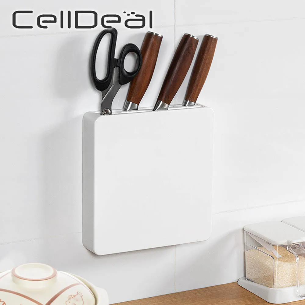 

Knife Holder Wall Mounted Seamless Gap Hidden Tool Storages Rack Kitchen Organizer Supplies Separation Finishing Storage Box