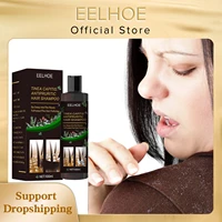 eelhoe 100ml therapeutic shampoo control oil refreshing clean flaking scalp hair care anti dandruff treatment itching shampoo