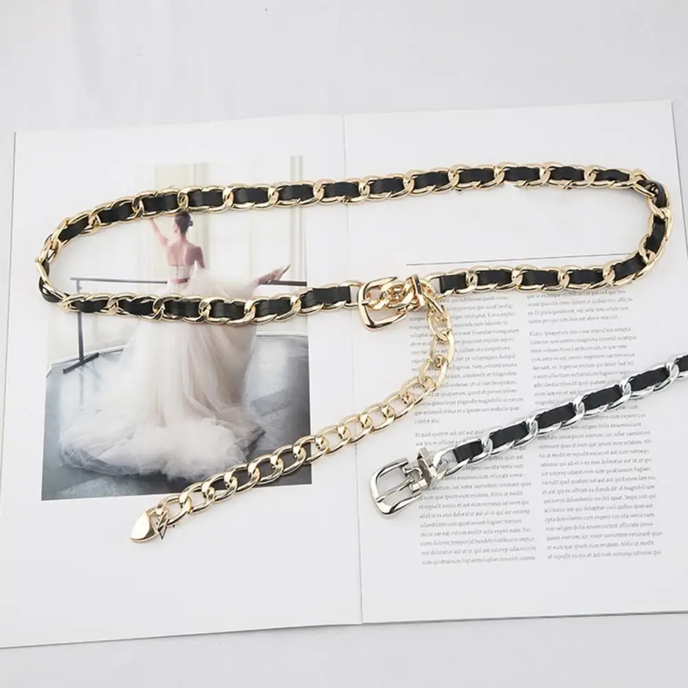 

Lightweight Chic Durable Extended Length Men Waist Belt Hip Hop Women Belt Braid Clothes Ornament