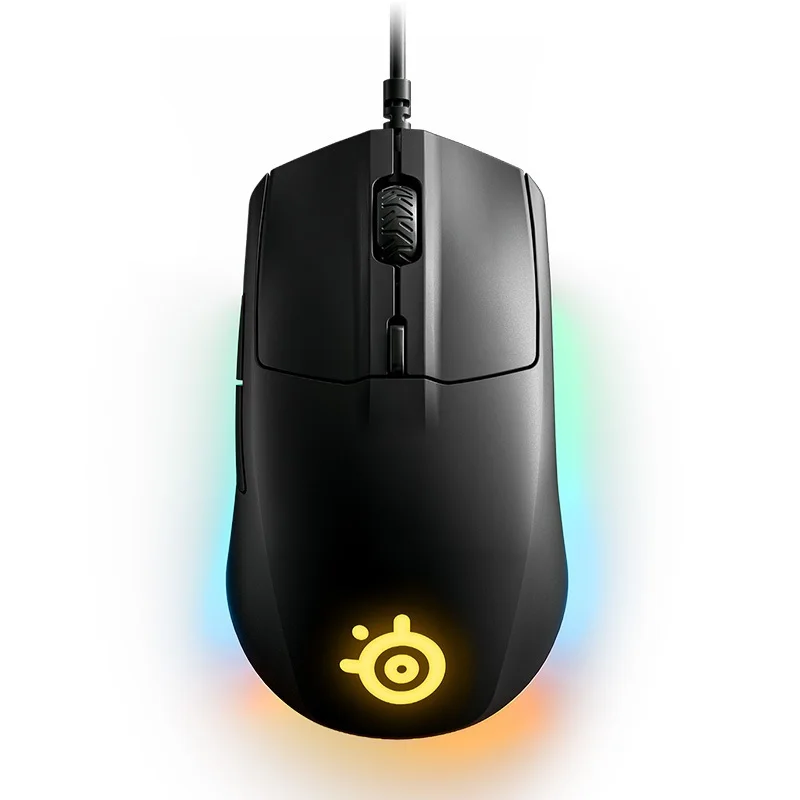 

New New steelseries Rival 3 Gaming Mouse 8,500 CPI Prism RGB Lighting Effects Lightweight Mouse Gaming Wired Mouse