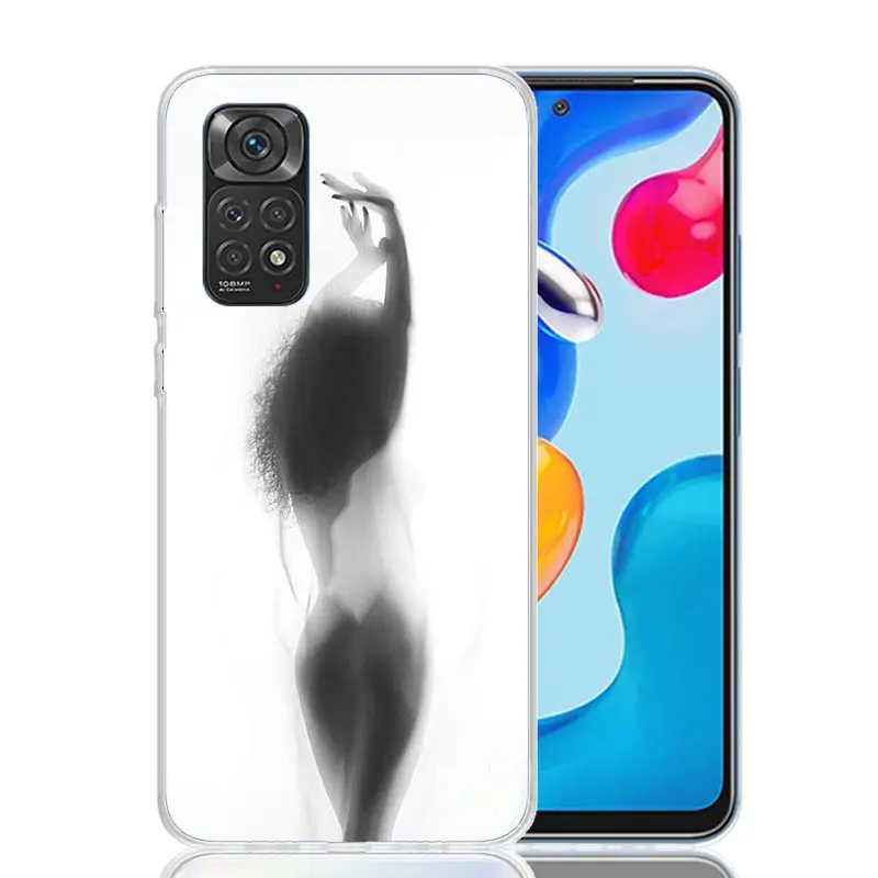 Женские силуэты сексуальный чехол для телефона девочек Xiaomi Redmi Note 13 12S 12 11S 11T 11E Pro