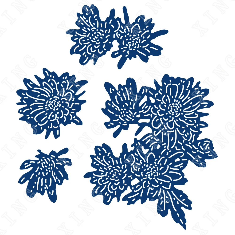 

New Fantasia Flowers Metal Cutting Dies for Diy Scrapbooking Crafts Stencils Maker Photo Album Template Handmade Decoration