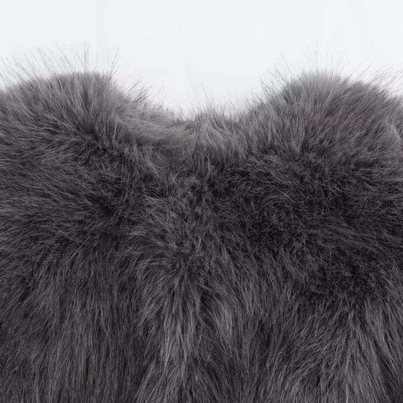 Европейская и американская трансграничная женская одежда 2023 зимняя новая шуба