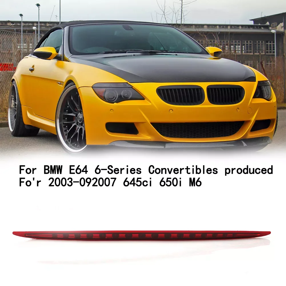 

Red Led Lights Car Tail Brake Light Third Brake Light Rear Taillight Signal Lamp For BMW E64 6-Series 650i M6 645ci Accessories