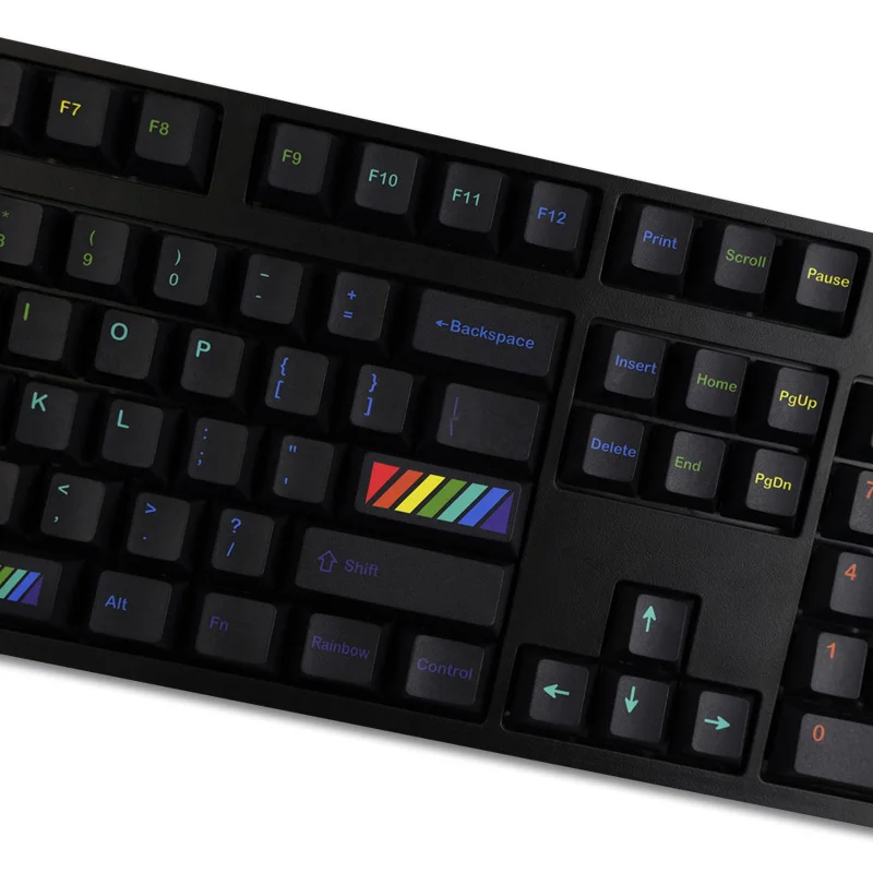 Фото 142 клавиши GMK Midnight Rainbow колпачки для клавиш Cherry Profile PBT сублимационная краска для MX Switch механическая клавиатура 61/68/87/104 №3