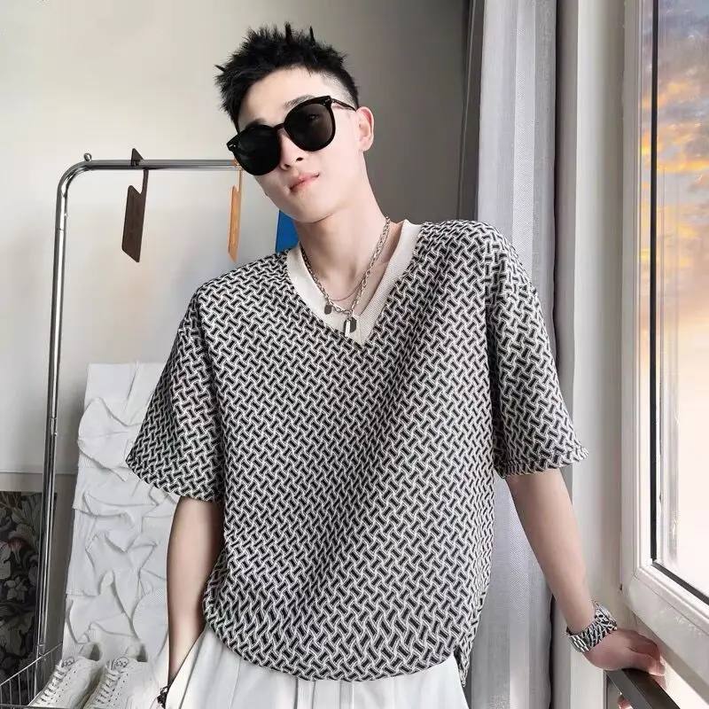 

2022 summer new men's short sleeve t-shirt