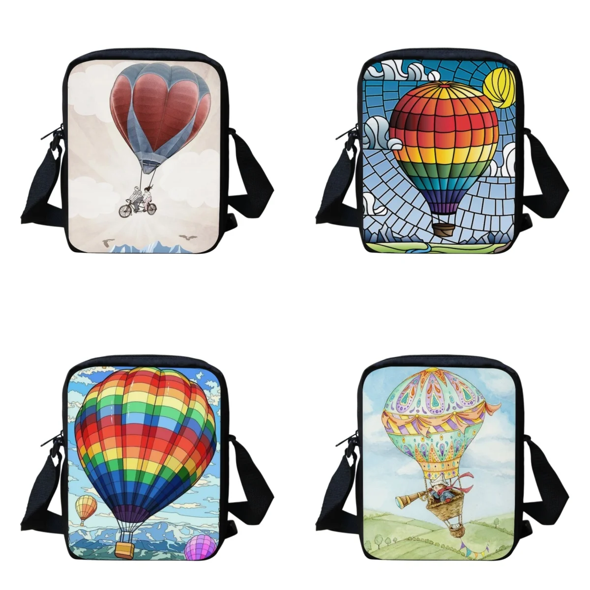 

Women Shoulder Bags Air Balloon Pattern Cross Body Bag Small Travel Teenagers Girls Fashion Casual Mini Messenger Bag Plecaczki