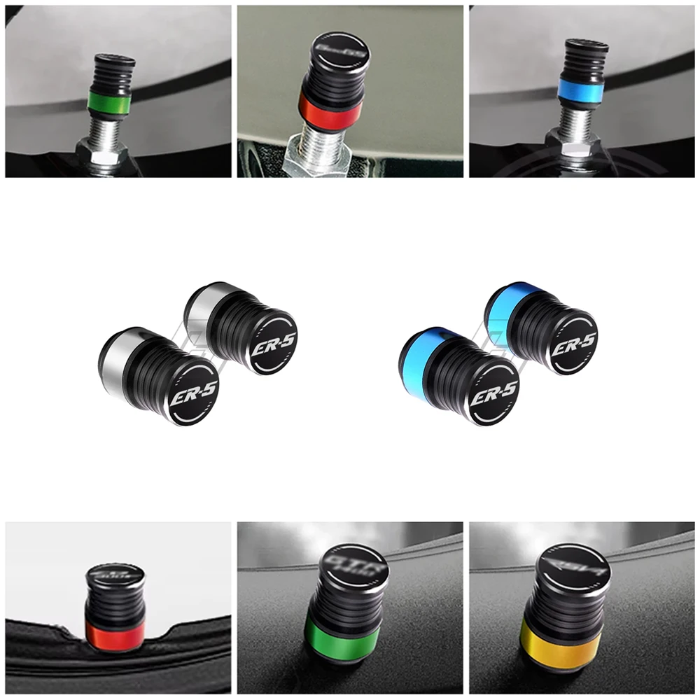 Крышка клапана давления в шинах мотоцикла колпачки чехол для Kawasaki ER5 ER-5 круглый