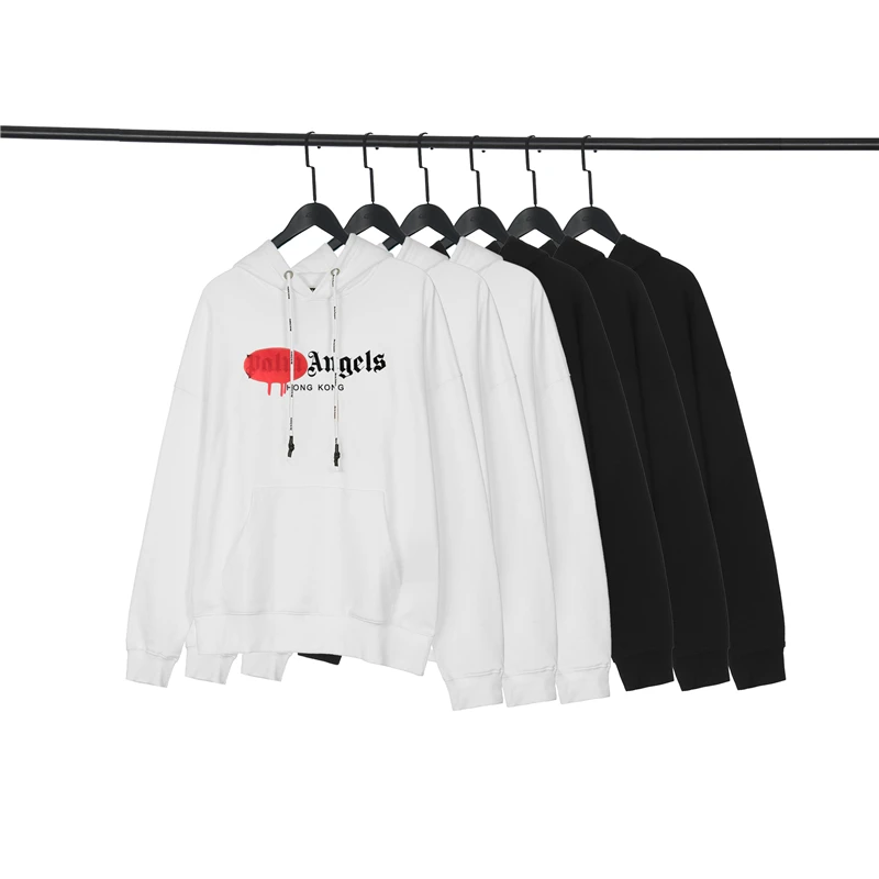 

Palm Angels 22SS New Unisex Men and Women Spray Paint City Pullover Casual Trend Fashion Loose Couple Hoodie Men and Women Gift