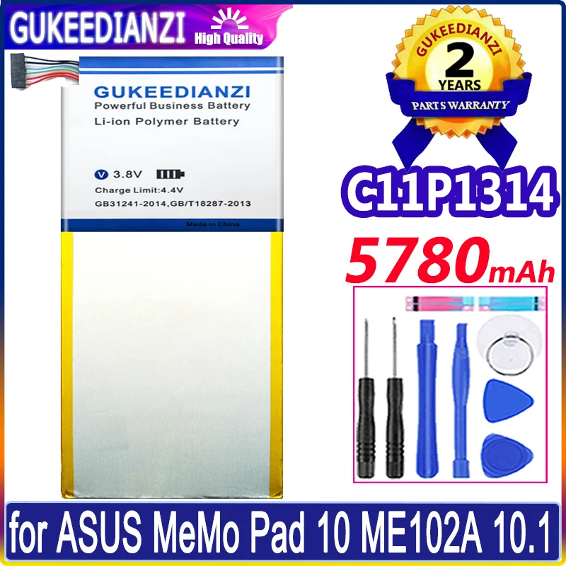 

5780mAh High Capacity Battery For ASUS MeMo Pad 10 ME102A 10.1 MeMo Pad MeMoPad10 High Quality Battery Bateria