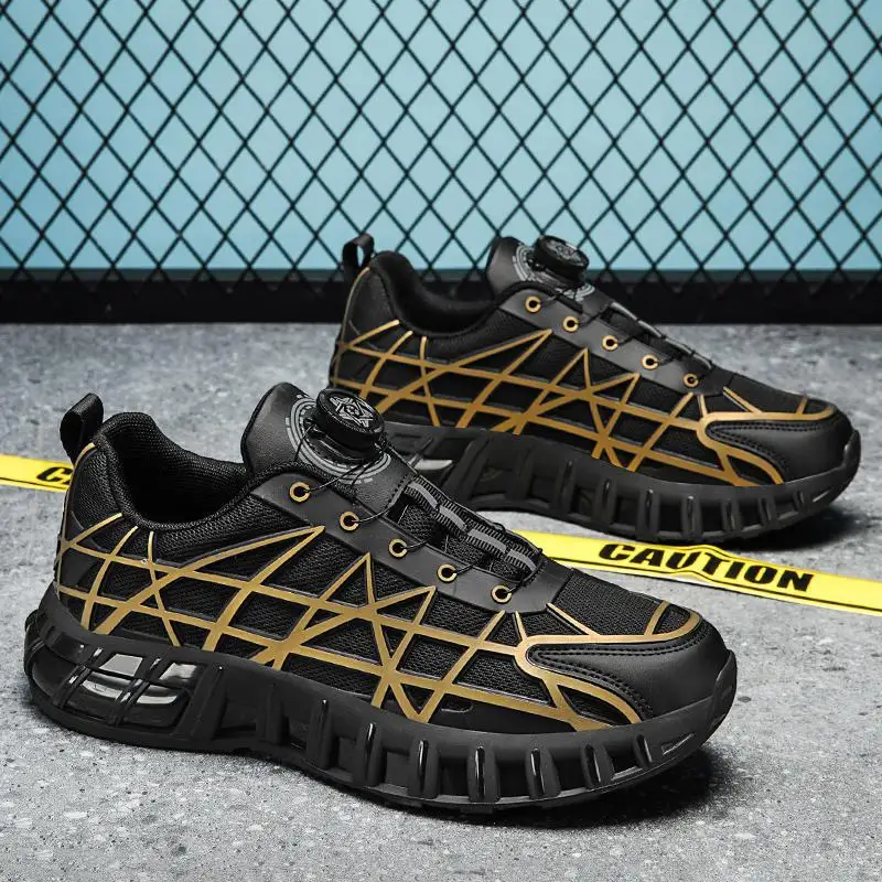 

Autumn Men's Shoes 2023 New Kitchen Wear-Resistant Youth Board Shoes Men's Casual Leather Shoes Black Working Labor Protection