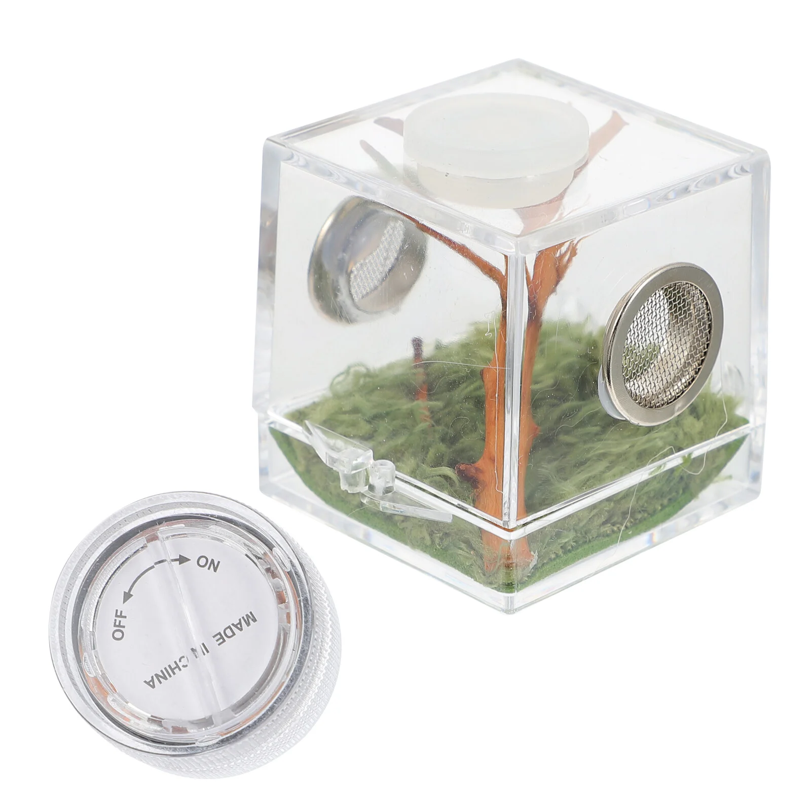 

Ящик для разведения прыгающих пауков, маленький стеклянный контейнер, домик для насекомых, аксессуар для домашних животных, семейная клетка