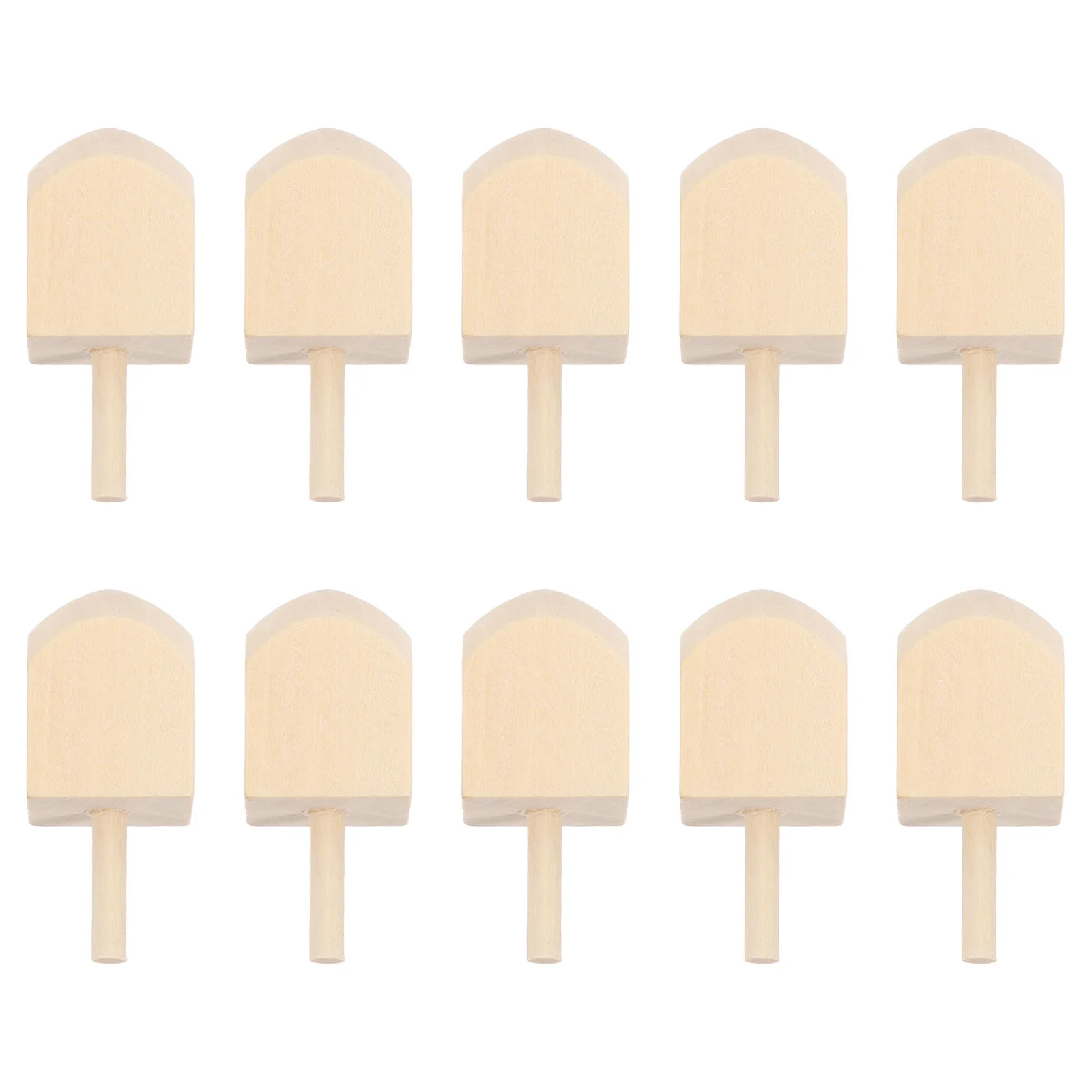 10 шт. Ханука Dreidel игры деревянные дреды рождественские подарки белый эмбрион DIY