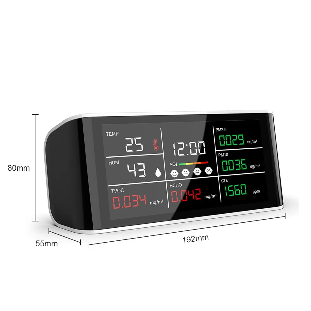 

Best-selling Europe and the United States, Japan and other countries PM1.0 PM2.5 PM10 CO2 formaldehyde temperature humidity