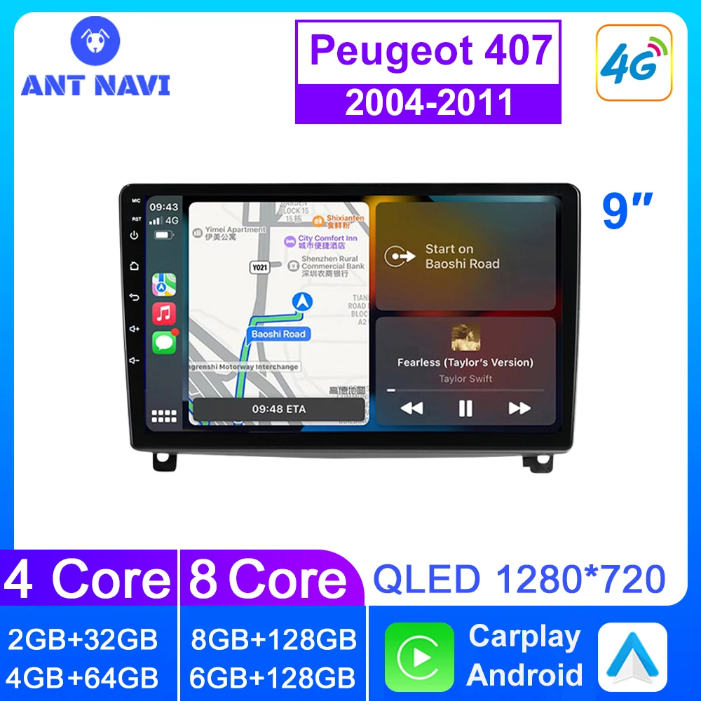 

AntNavi 9" Android Car Radio For Audi TT MK2 8J 2006 2007 2008- 2014 Multimedia Player Wireless Carplay Car Stereo 2 Din Gps Nav