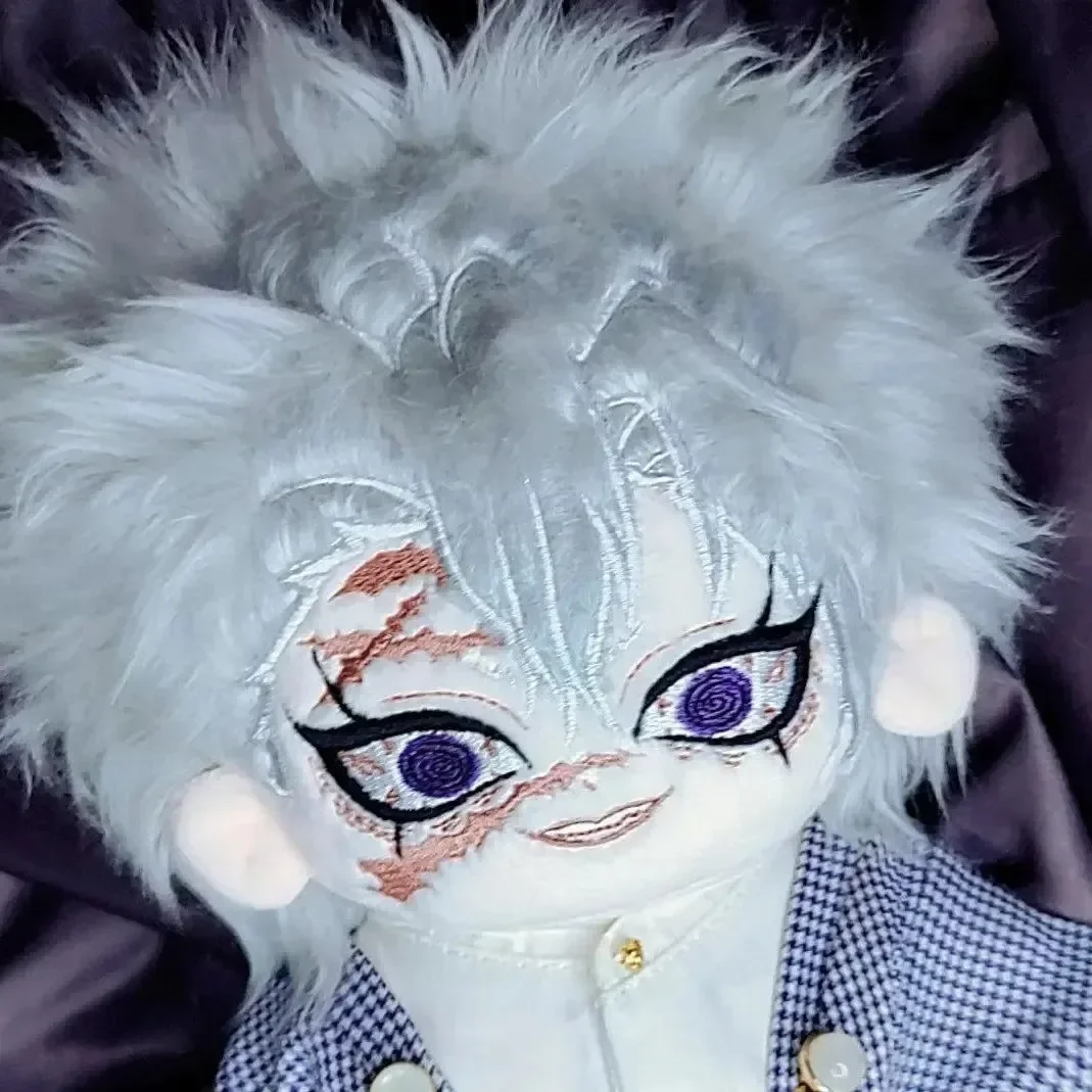 Плюшевая кукла мальчик-монстр Shinazugawa Sanemi из аниме хлопка мультяшное нарядное