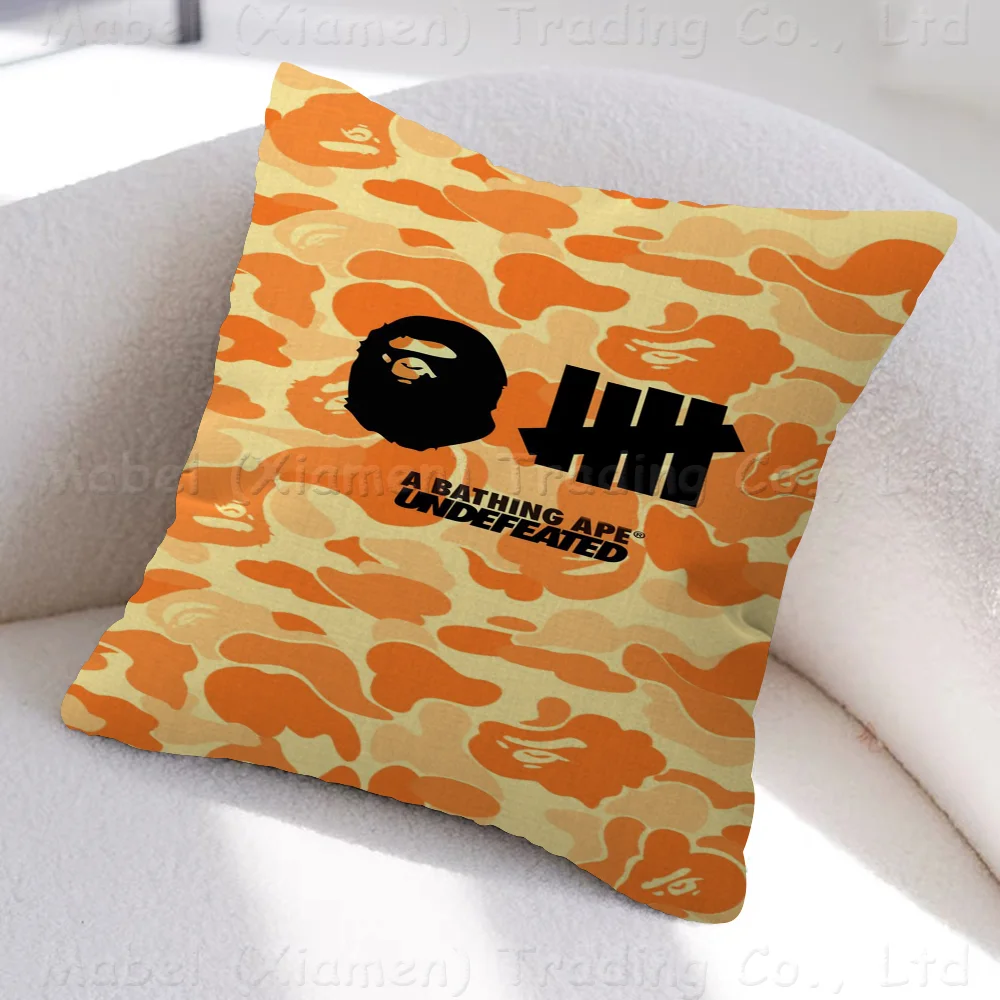 B-BAPE Maple Design Cushion Cover Happy Autumn Harvest Decor Holiday Decorati Pillow