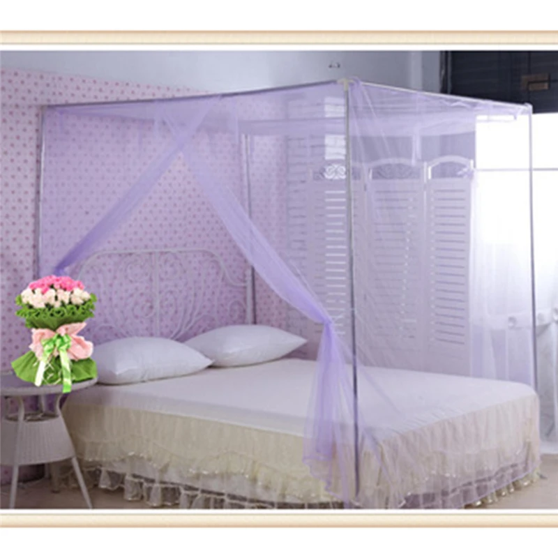 Princess Full Size Bedding Net Polyester White Pink Blue Pur