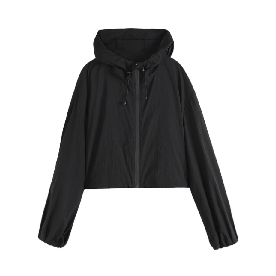 

NIGO Black Nylon Zipper Trench Coat Jacket #nigo21373