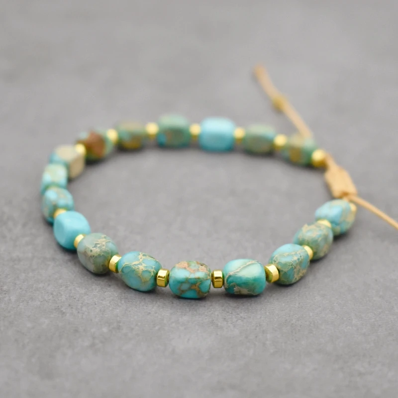 Рейки Исцеление Императорский Камень Браслет Женщины Медитация Ювелирные