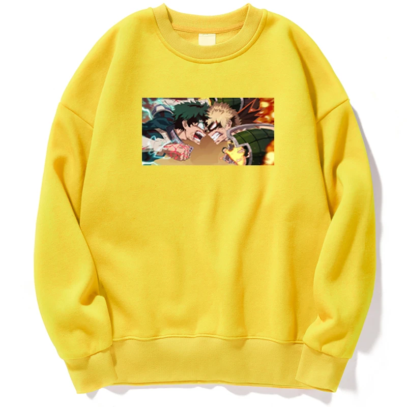 

My Hero Academia Japanese Anime Deku Sweatshirts Men Hoodie Hoodies Sweatshirt Trapstar Crewneck Spring Autumn Pullovers Jumper