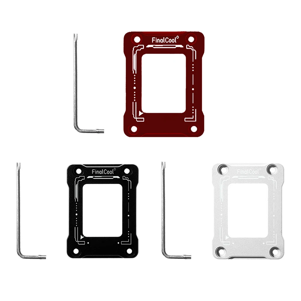 

FinalCool UK12 CNC Aluminum Alloy CPU Bending Correction Fixing Buckle with Wrench for LGA1700-BCF Intel Gen 12