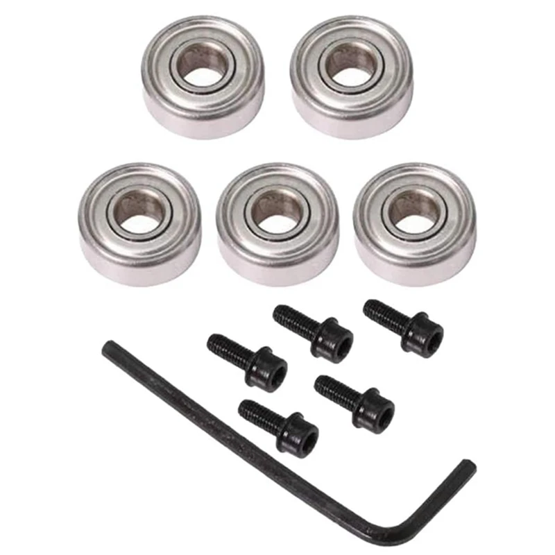 Promotion! Top Bearing Router Bit Cutter Head Set Ball Accessories Kit Inner 4.76Mm Outer 12.7Mm |
