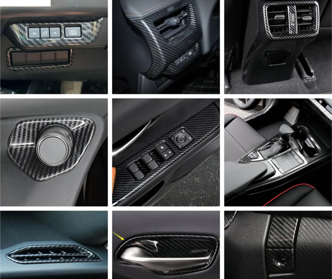 

For Lexus UX 200 250H 2019 - 2022 Accessories Interior Refit Kit CD Head Lamps Air AC Dashboard Cover Trim