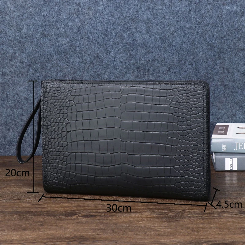 Высококачественная кожаная сумка мужской клатч из натуральной кожи