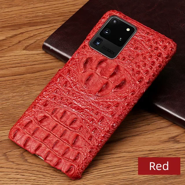 

Leather 3D Crocodile Head for Samsung Galaxy S21 S22 Ultra S20 S21 FE S9 S10 Plus Note 20 10 A52S A52 A51 A71 A32