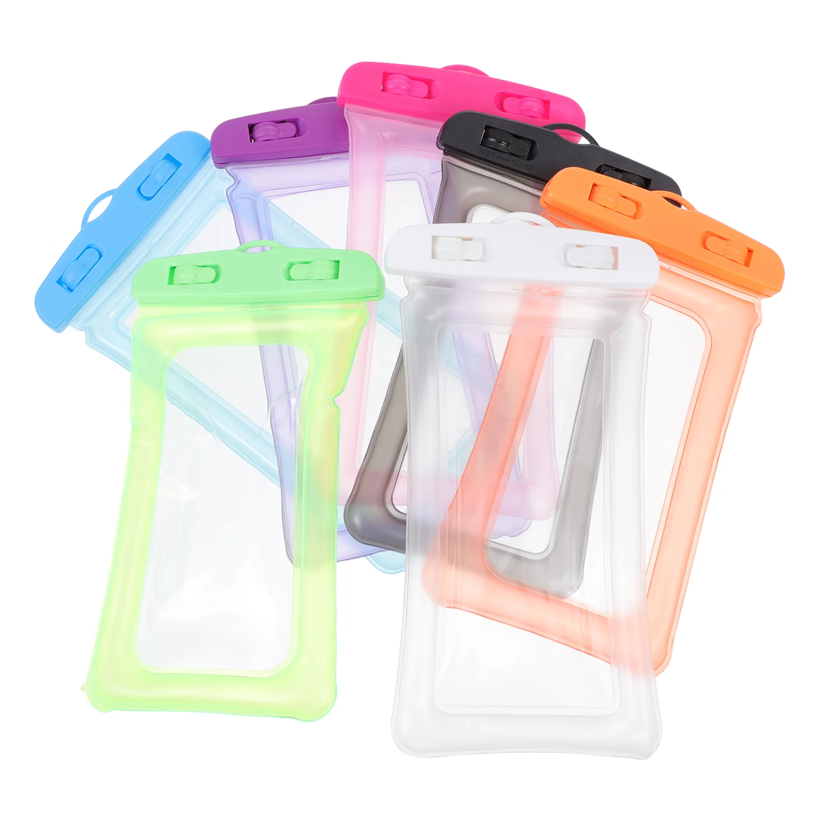 

7pcs Waterproof Phone Containers Touchable Screen Phone Pouches for Pool