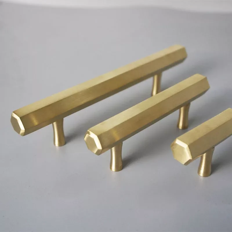 

NEW Solid Brass Handles for Cabinet Furniture Handle Kitchen Drawer Knobs Cupboard Pulls Gold Furniture Door Handle Hardware