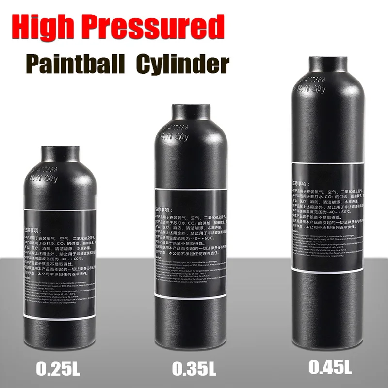 

Aluminum CO2 Air Tank 4500Psi Paintball Cylinder High Pressure Soda Bottle Safety Explosion-proof Bottle Filling Tank Cylinder