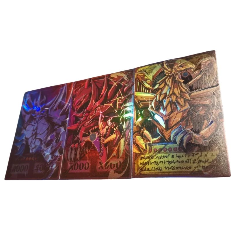Yu-Gi-Oh флэш-карта египетский Бог DIY обычный флэш-процесс набор из 3 листов аниме