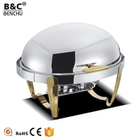 elliptic stainless steel chafing dish buffet stove food warmer for sale