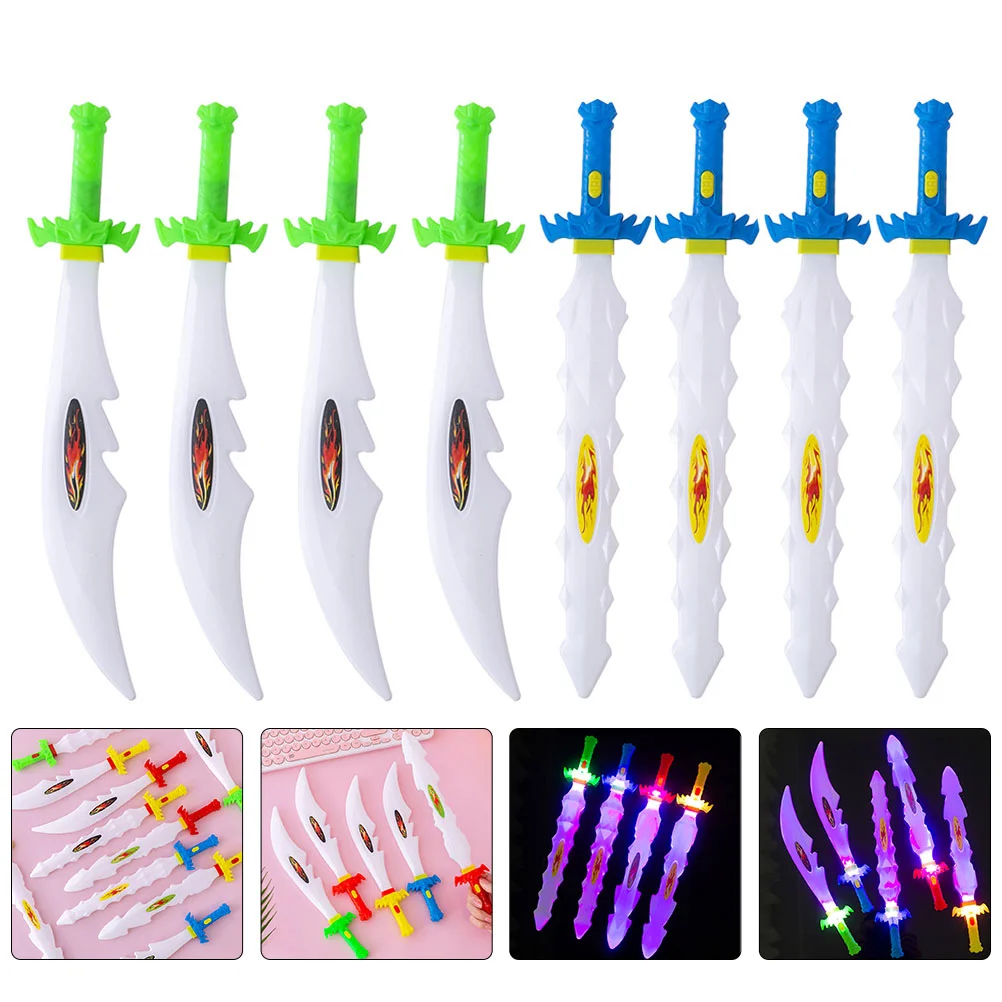 

12Pcs Toy Funny Plastic Kids Swords Portable Small Swords Lightweight Small Swords for Kids Children Party Gifts