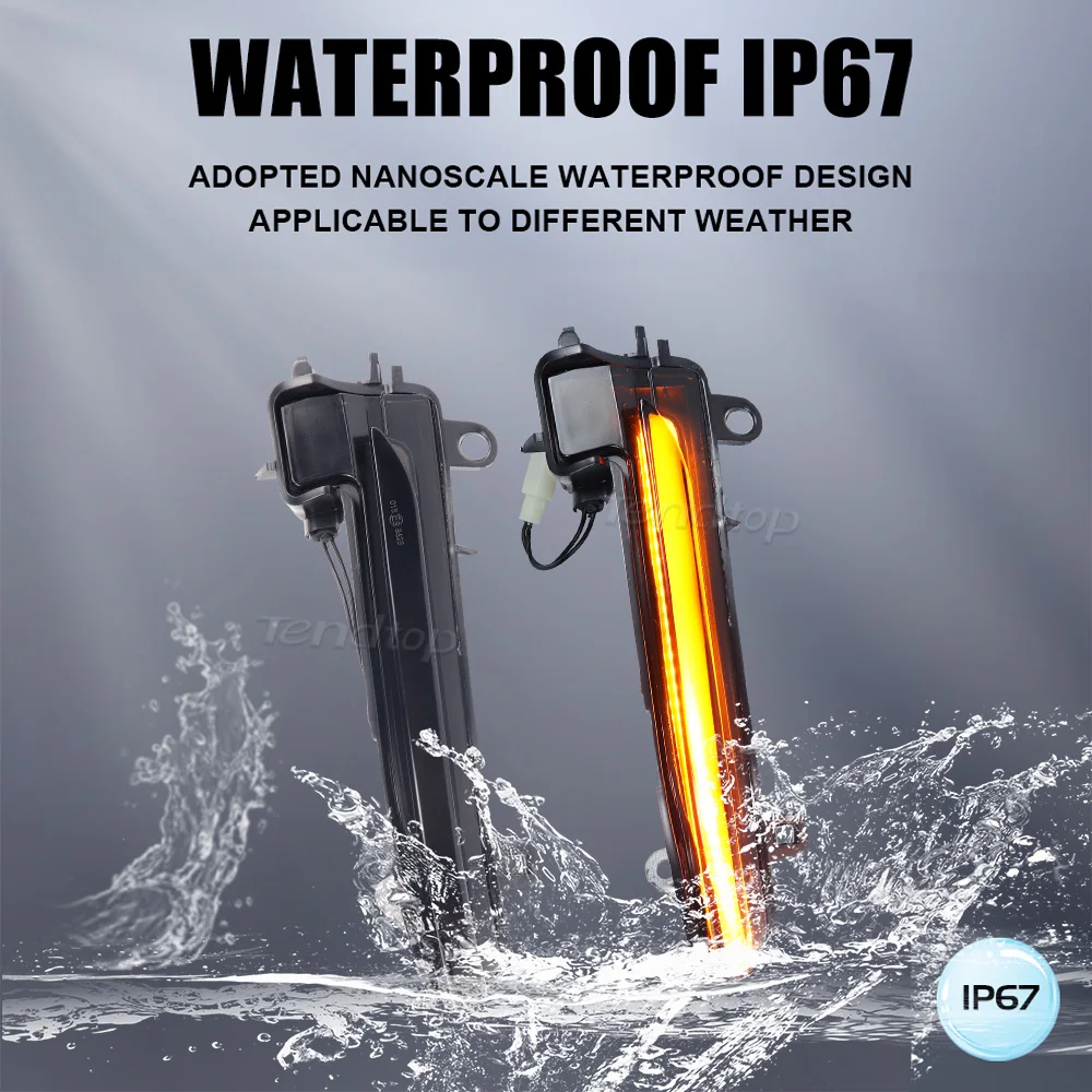 Динамическая последовательная лампа мигалка указатель поворота зеркало заднего