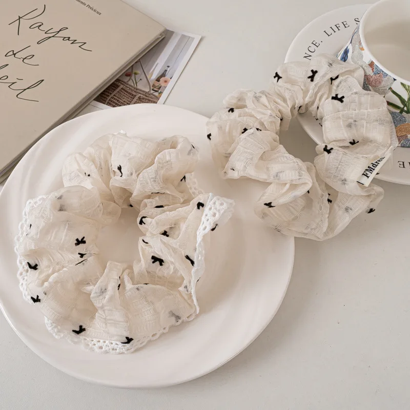 Корейский новый тренд сетчатая ткань с бантом высокоэластичная веревка для