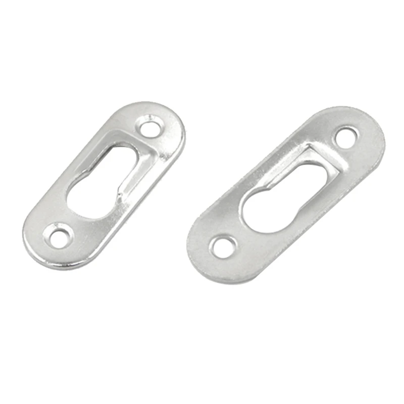 

50Pcs Picture Hangers 42Mm X 16Mm Metal Keyhole Hanger Fasteners For Picture Photo Frame Furnniture Cabinet Kit