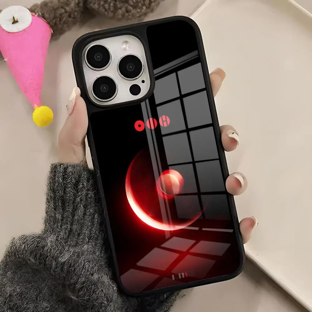 Фото Милый чехол для телефона с граффити и мультяшным изображением BTS для iPhone 17 Air 16 E 15 14 Plus 13 12 11 Pro Max, двухцветный, из прочного поликарбоната, модный защитный. №4