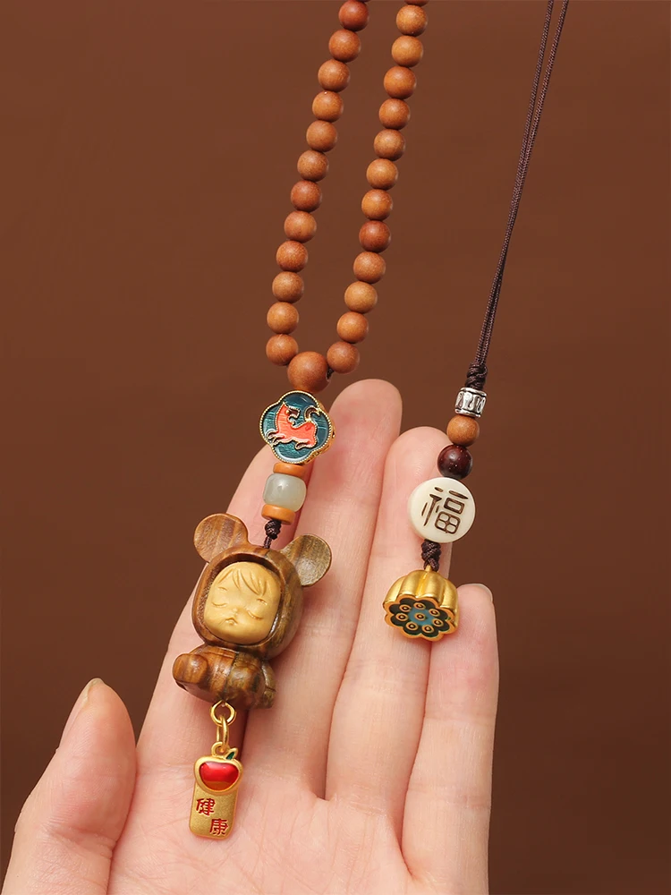 

Sleepwalking doll car pendant, lovely car rearview mirror pendant, good luck driving, good smell of sandalwood